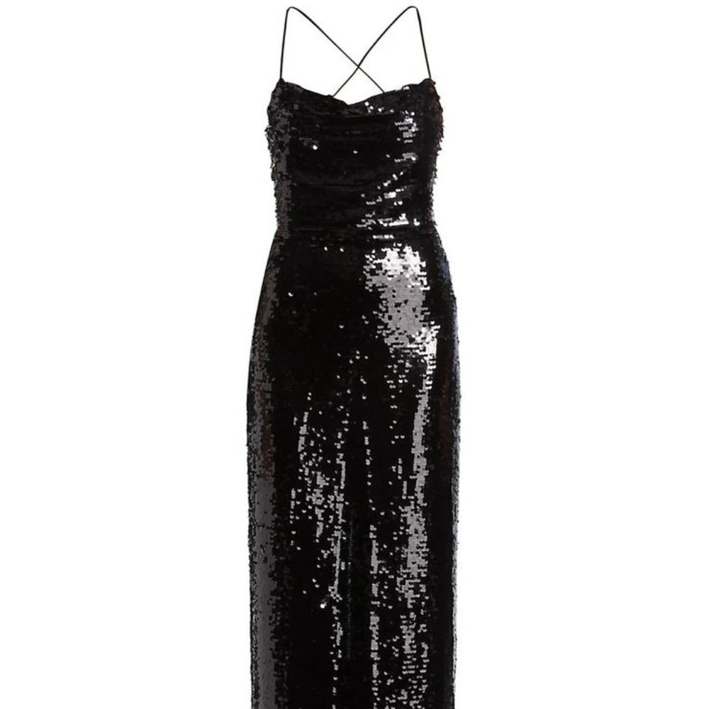 SABINA MUSÀYEV Mili sequined maxi dress